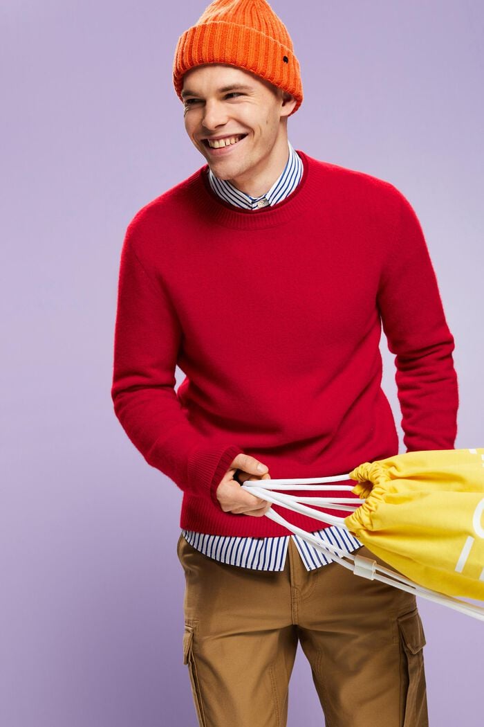 Kaschmirpullover mit Rundhalsausschnitt