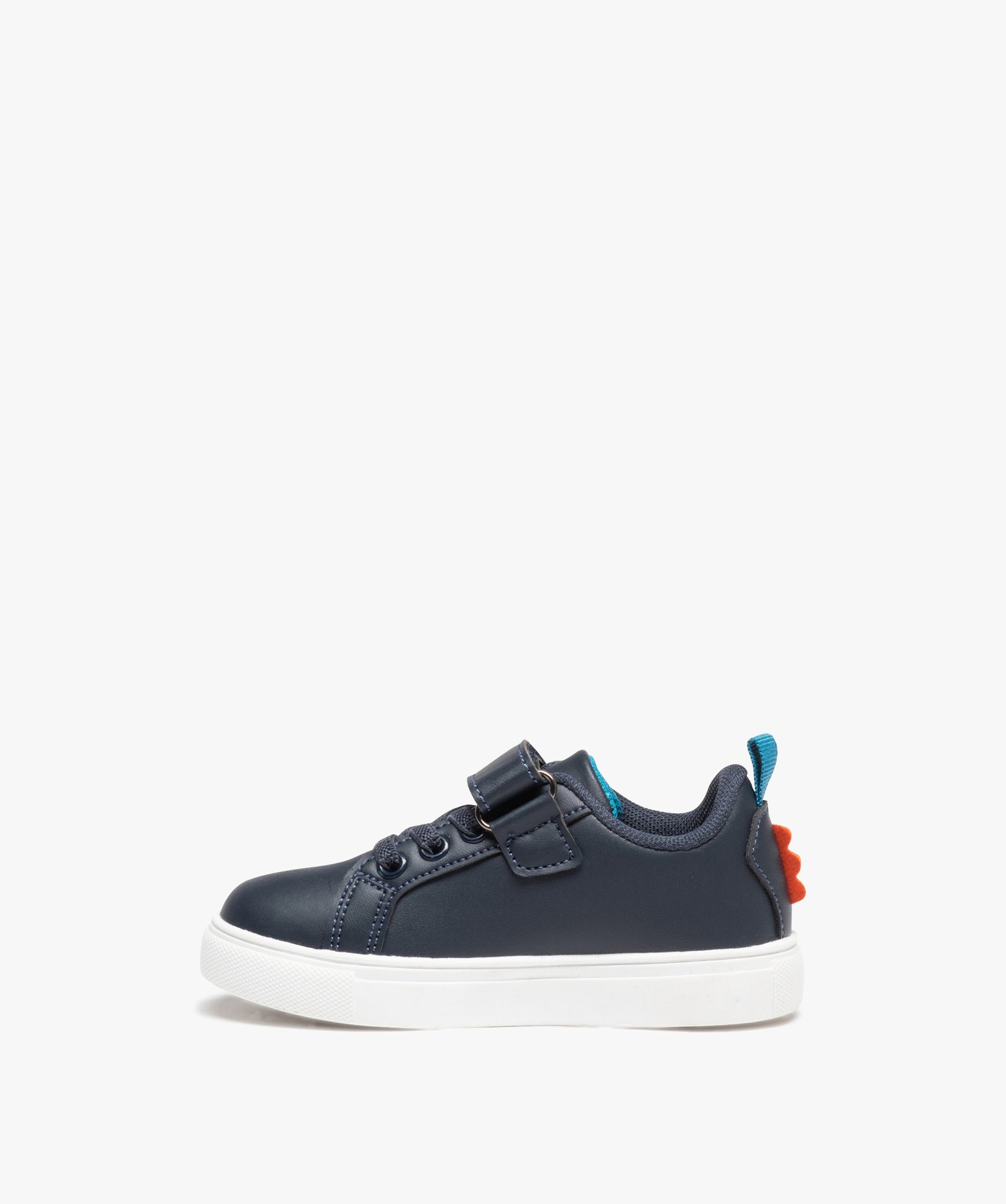 Tennis Garçon avec motif dinosaure et fermeture scratch marine | GEMO