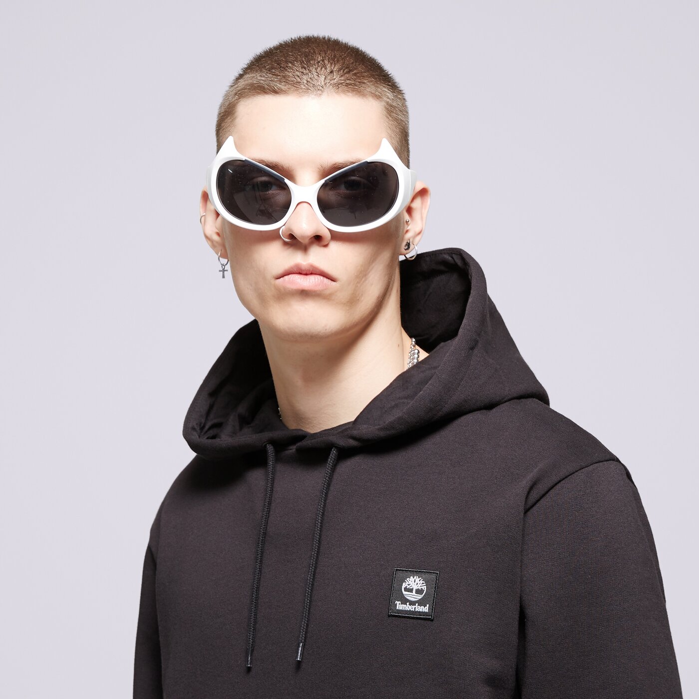 TIMBERLAND HOODIE NEW WOVEN BADGE Schwarz