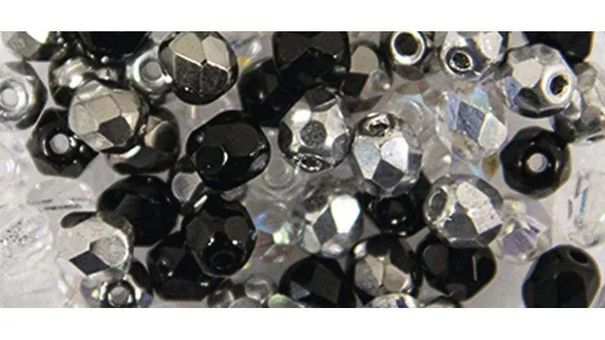 rayher Glas Schliffperle 4mm ø Kristall