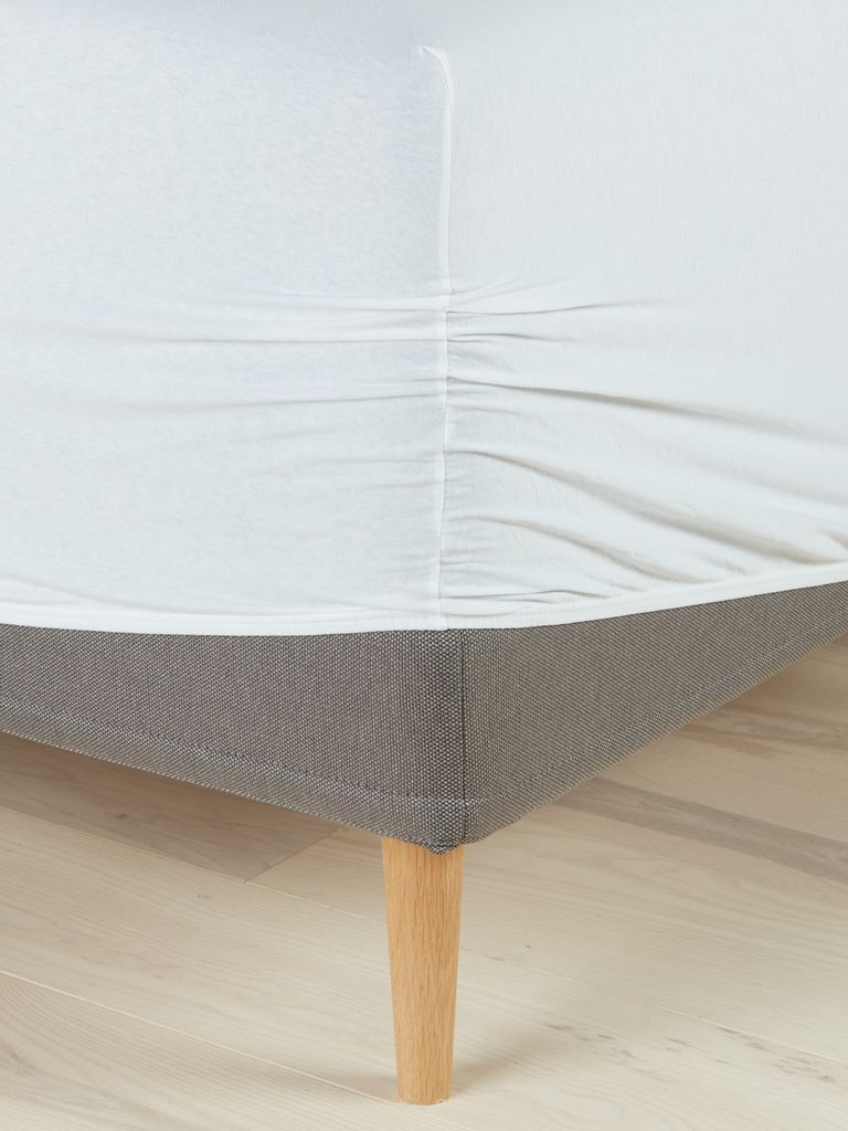 HELLE gold Jersey sheet HELLE 90x200x30cm biały