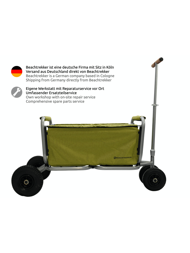 Beachtrekker Beachtrekker LiFe faltbarer Bollerwagen   Bremse, klappbarer Handwagen (Oliv) günstig kaufen onesize