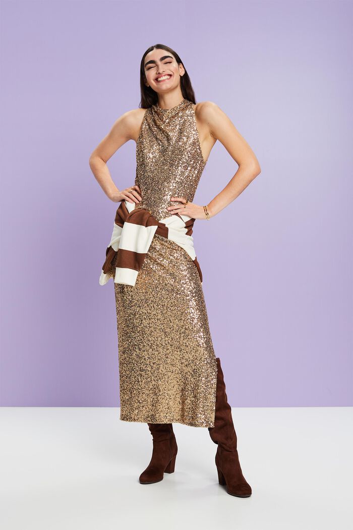 Maxikleid mit Pailletten