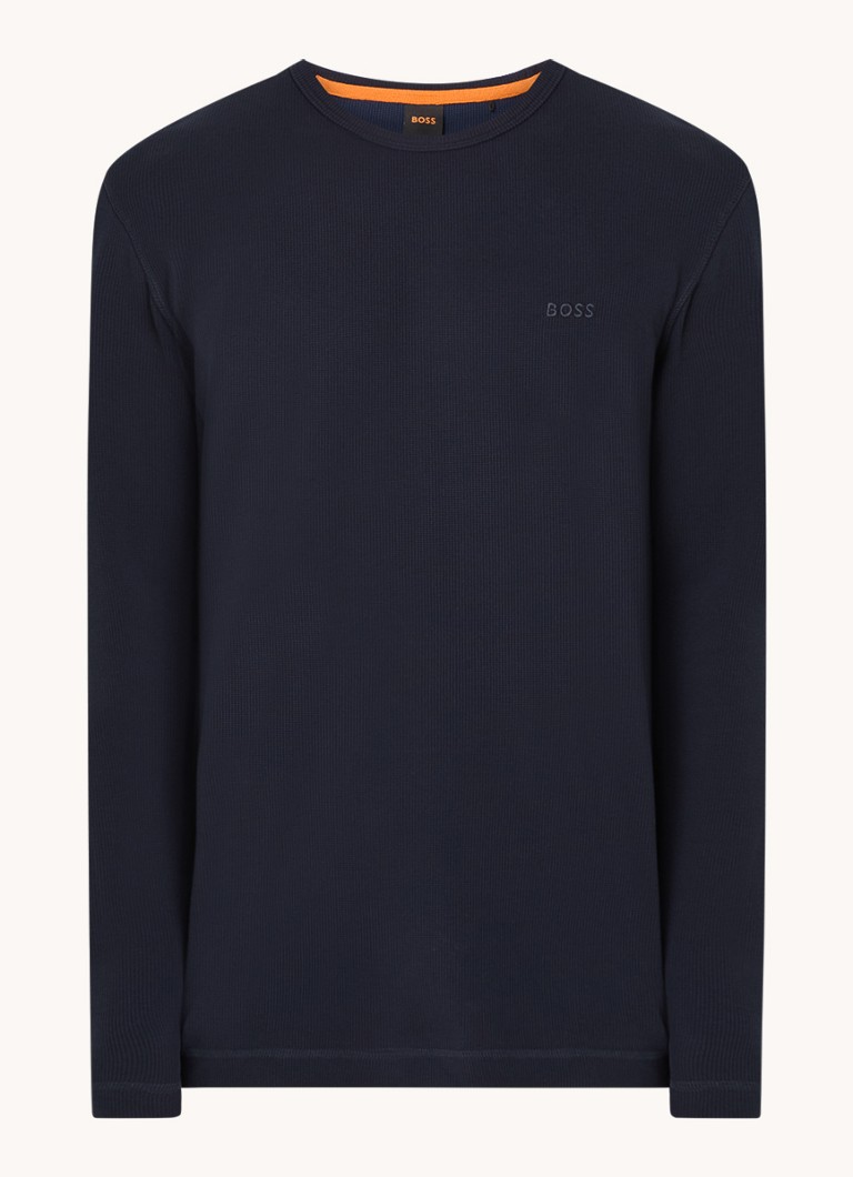 Camicia a maniche lunghe testurizzata Tempesto di HUGO BOSS con logo