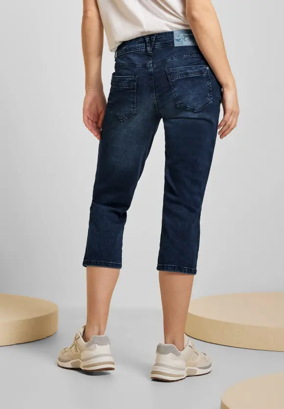 CECIL Loose Fit Jeans in 3/4-Länge