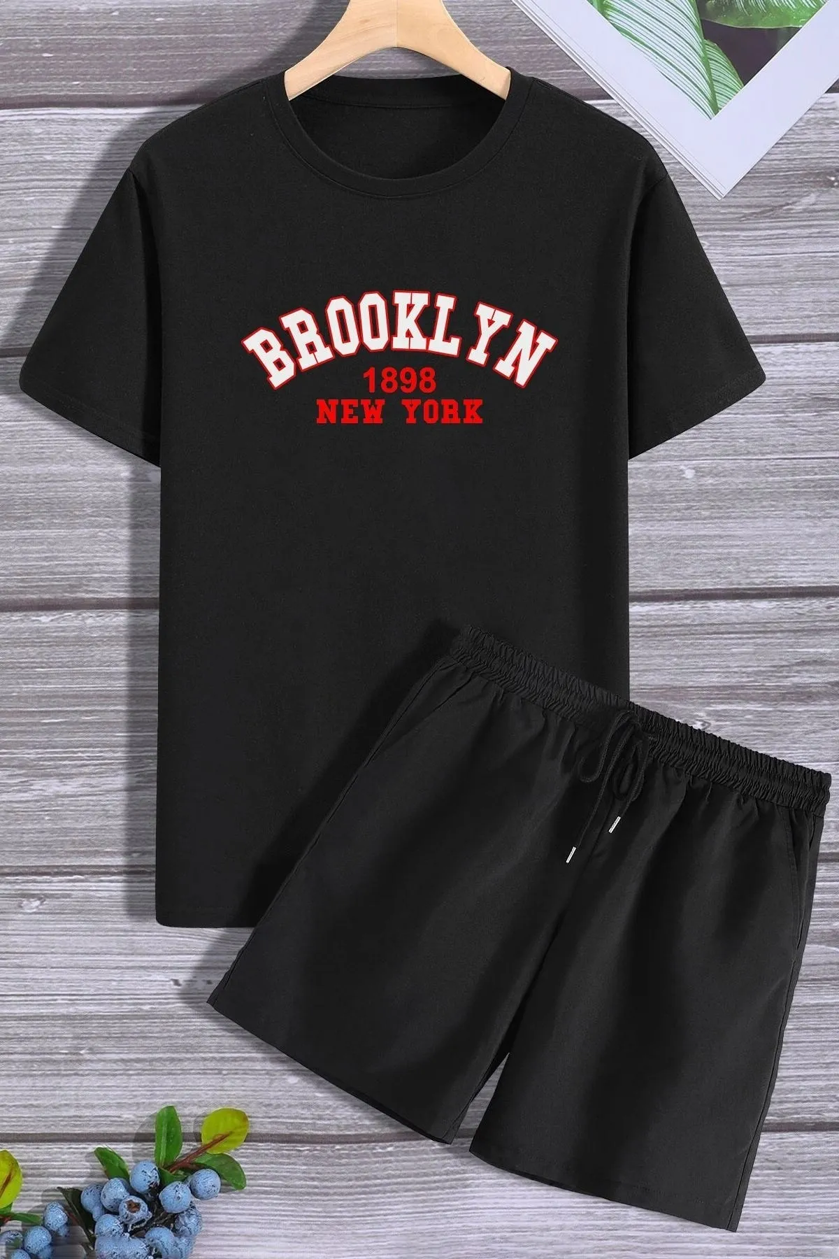 trendypassion  Brooklyn Shorts T-Shirt-Trainingsanzug-Set