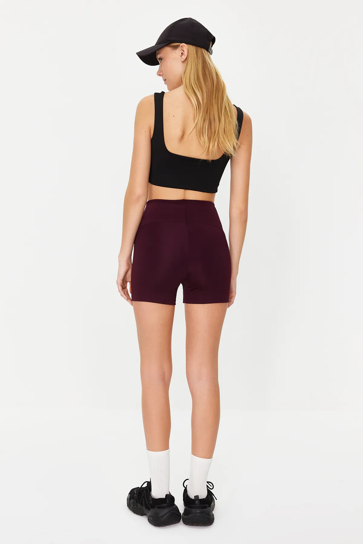 Trendyol Collection  Schwarz-Rudum 2er-Pack Restorer Strick-Sportshorts/kurze Leggings TWOSS21SR0698