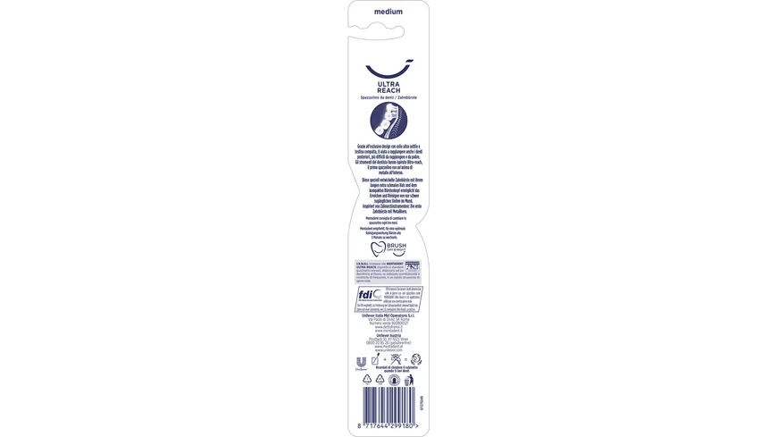 mentadent Zahnbürste Ultra Reach Medium