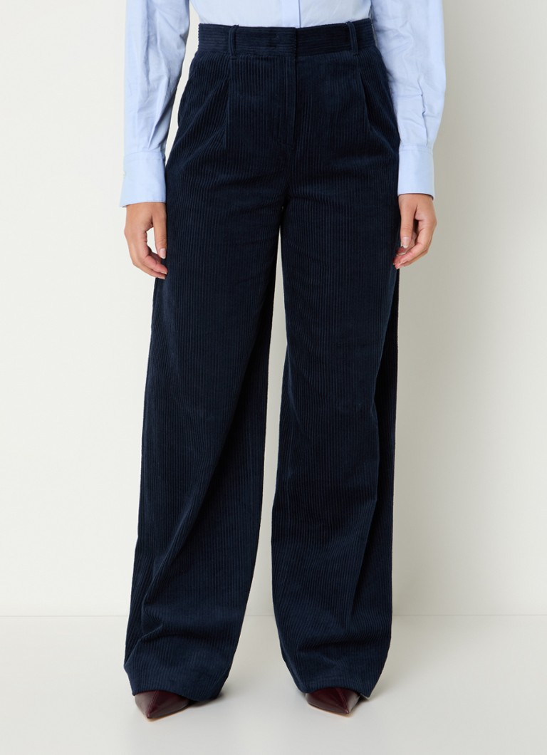 Pantaloni in velluto a coste a vita alta e gamba larga Max & Co Liguria