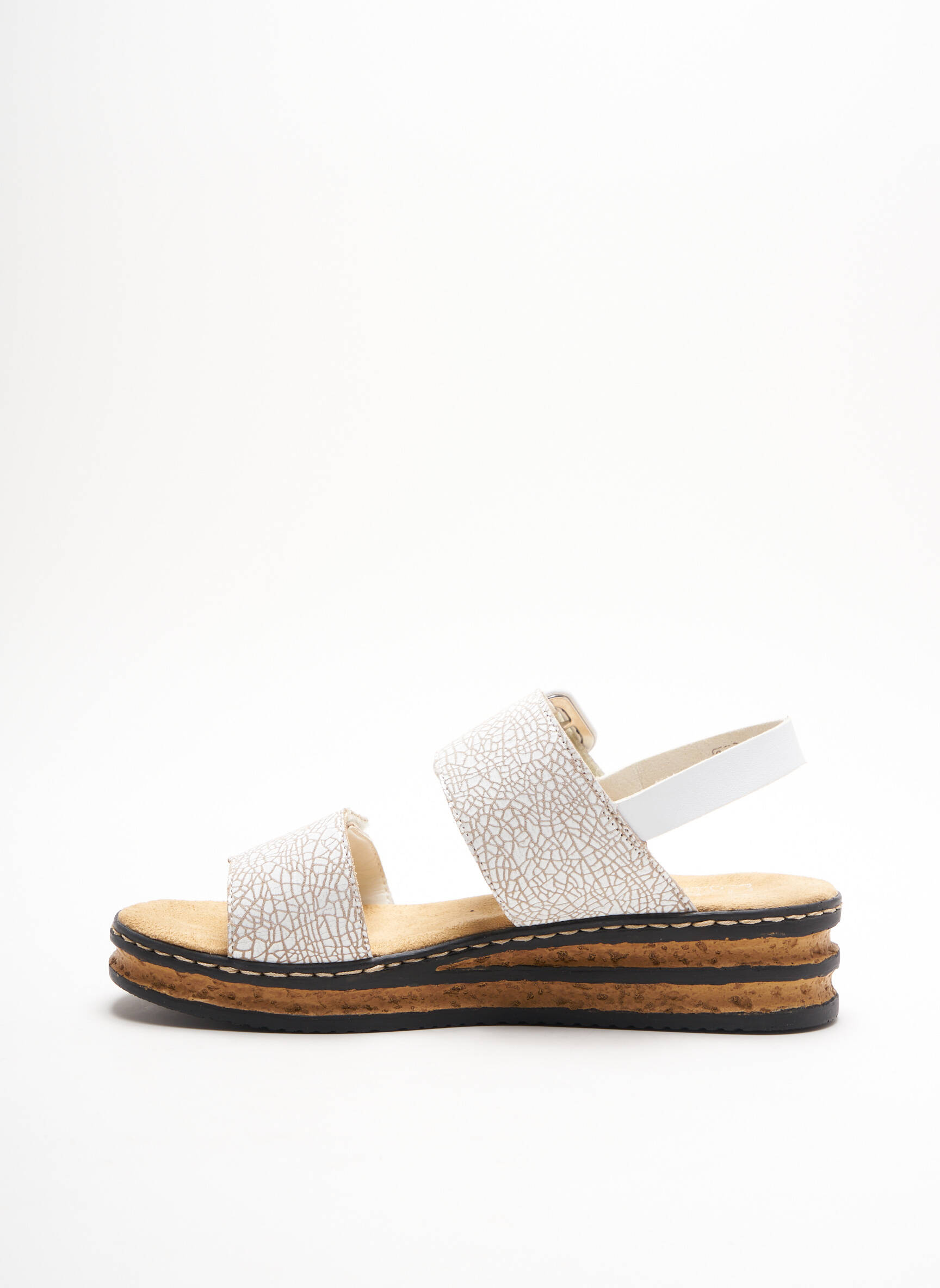 Rieker Sandales Nu Pieds Femme couleur blanc