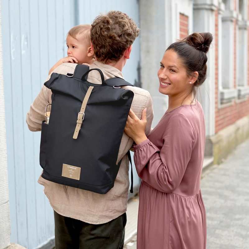 Sac à langer Rolltop bleu nuit Lässig