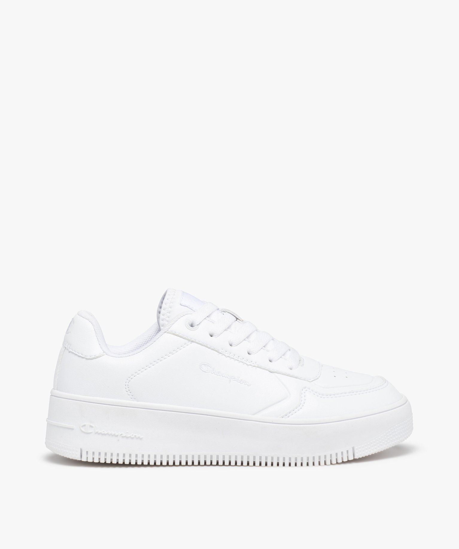 Baskets femme à semelle épaisse – Champion Rebound blanc | GEMO