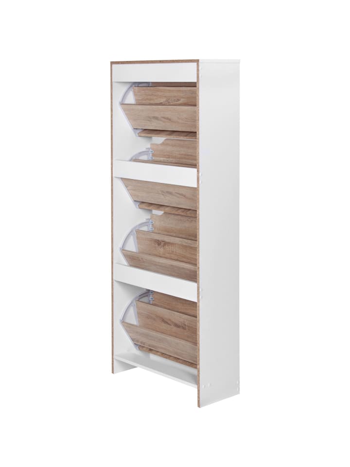 KADIMA DESIGN Schuhschrank | 150cm, 4 Fächer, Klappbar, 24 Paar günstig kaufen onesize