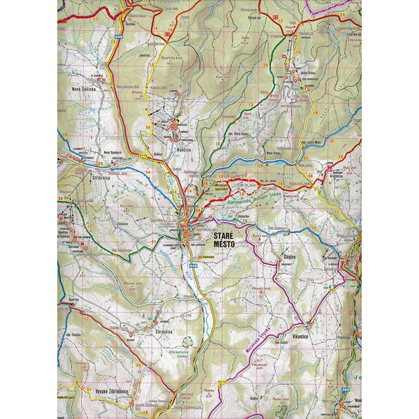 Wanderkarte Tschechien Jeseniky, Praded, Kralicky Sneznik 1 : 40 000 - Wanderkarte