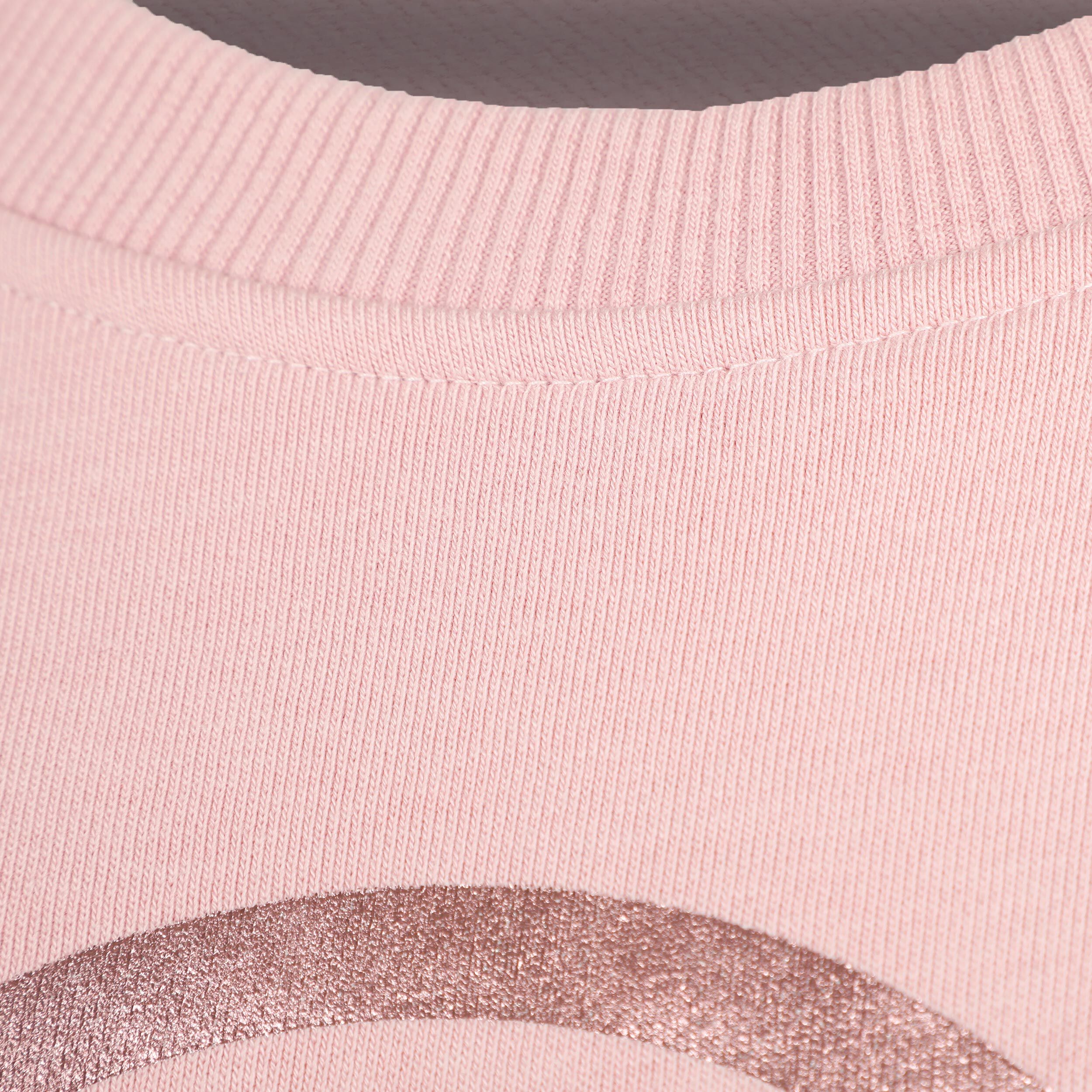Crossroad Metallic Baseline Sweatshirt Damen - Altrosa, Bronze
