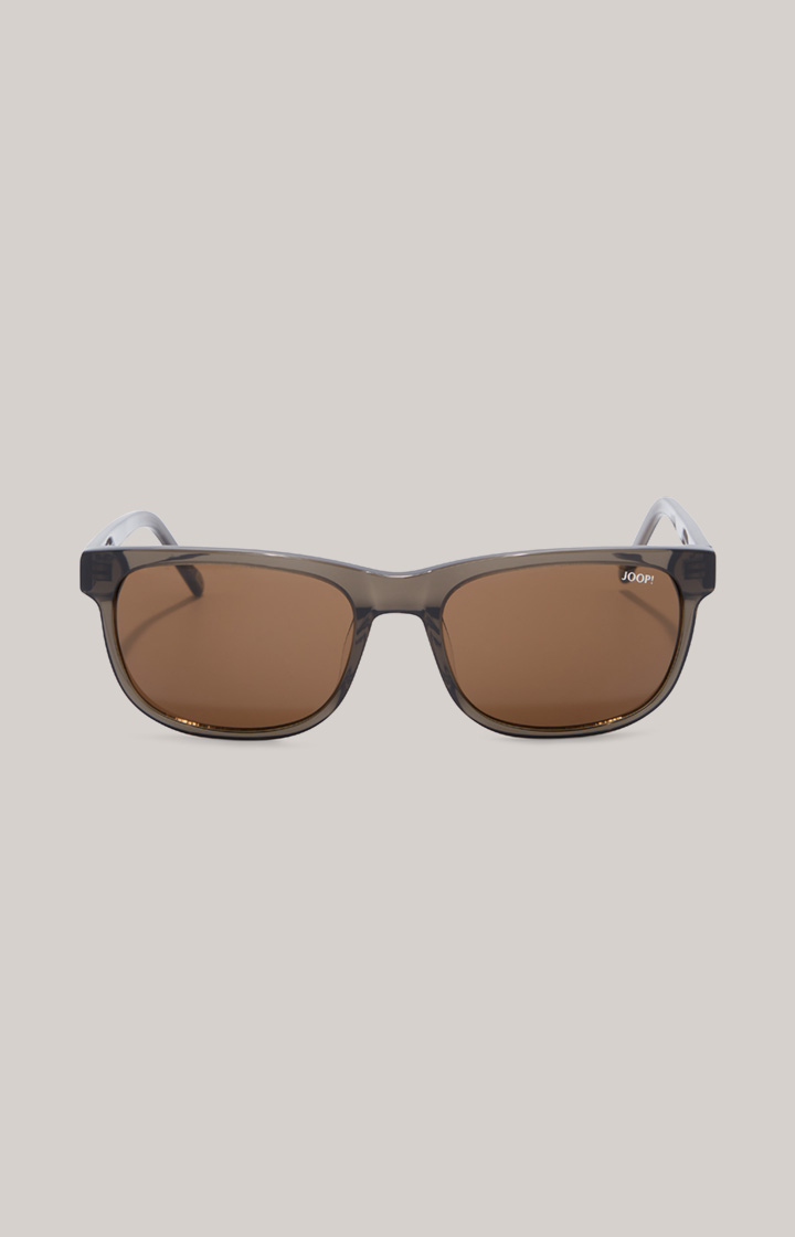 Sonnenbrille in Grau/Braun