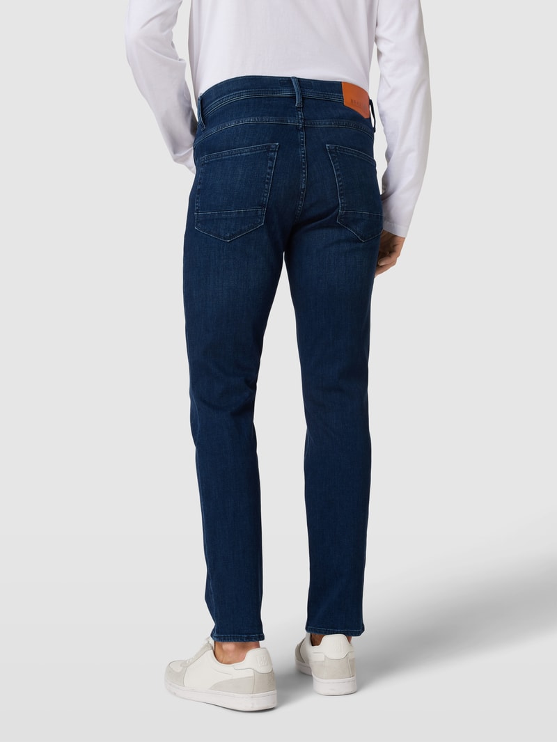 Slim Fit Jeans mit Kontrastnähten Modell 'Chris' in jeans