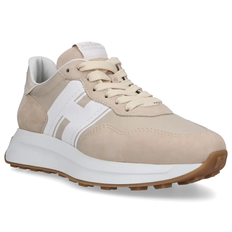 Hogan - Sneaker low H641 Veloursleder Textil - beige