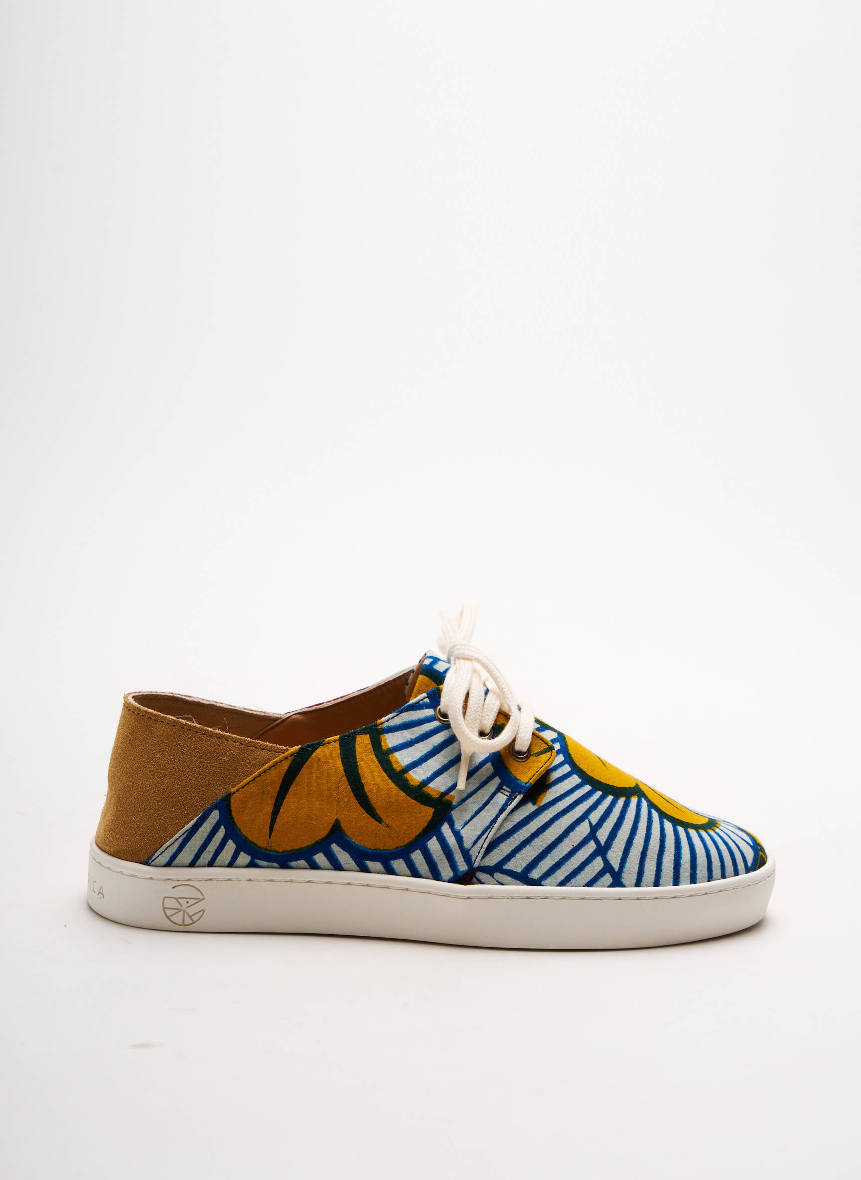 Panafrica Baskets Femme couleur jaune