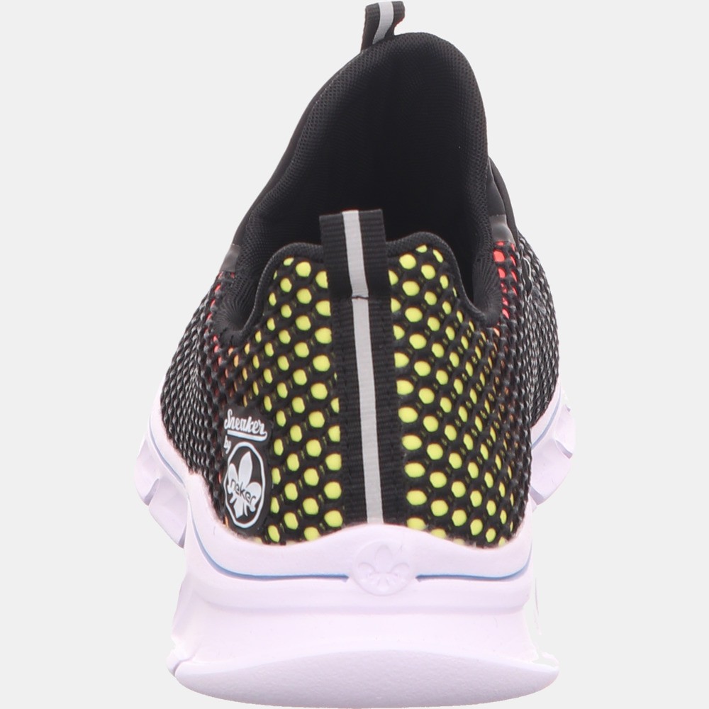 RIEKER Sportliche Slipper schwarz