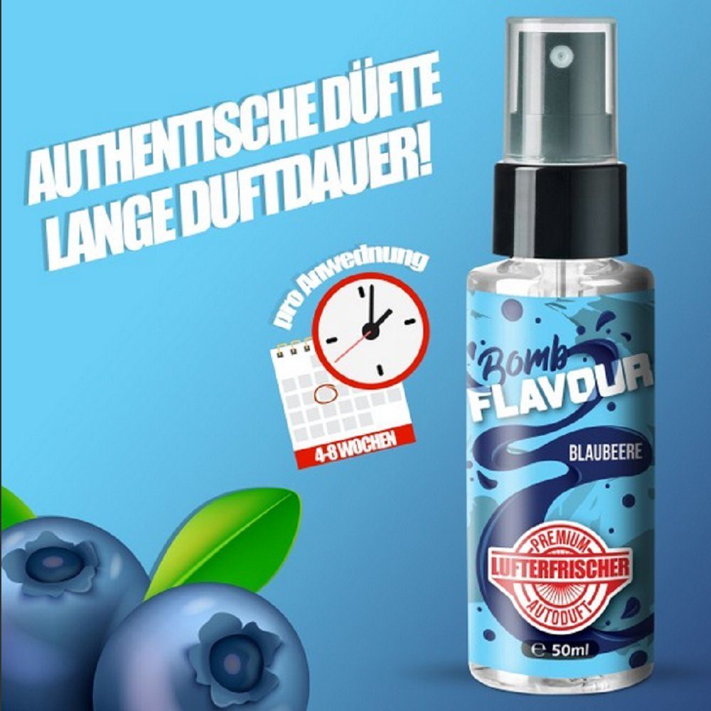 ShinyChiefs Raumduft FLAVOUR BOMB Autoduft mit Blaubeere Geruch - Premium Lufterfrischer (1-St)