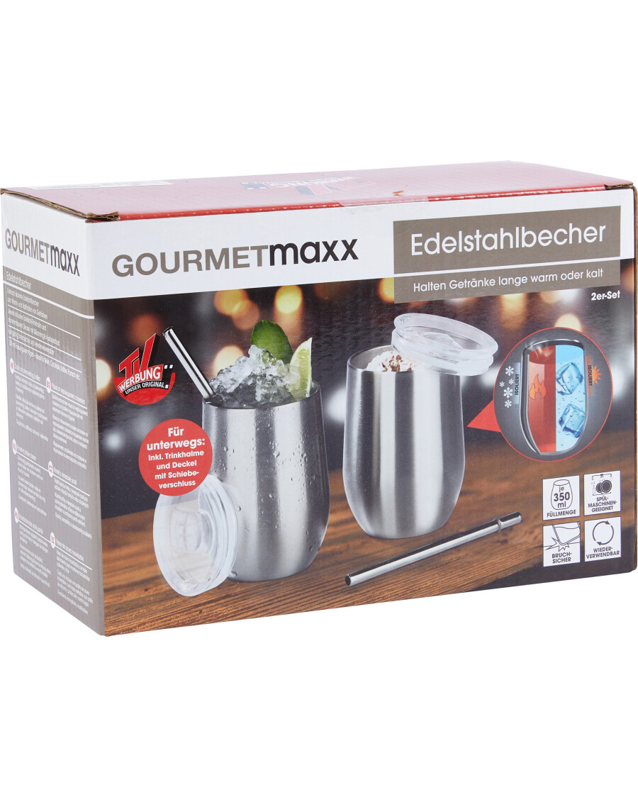 Trinkbecher mit Strohhalm