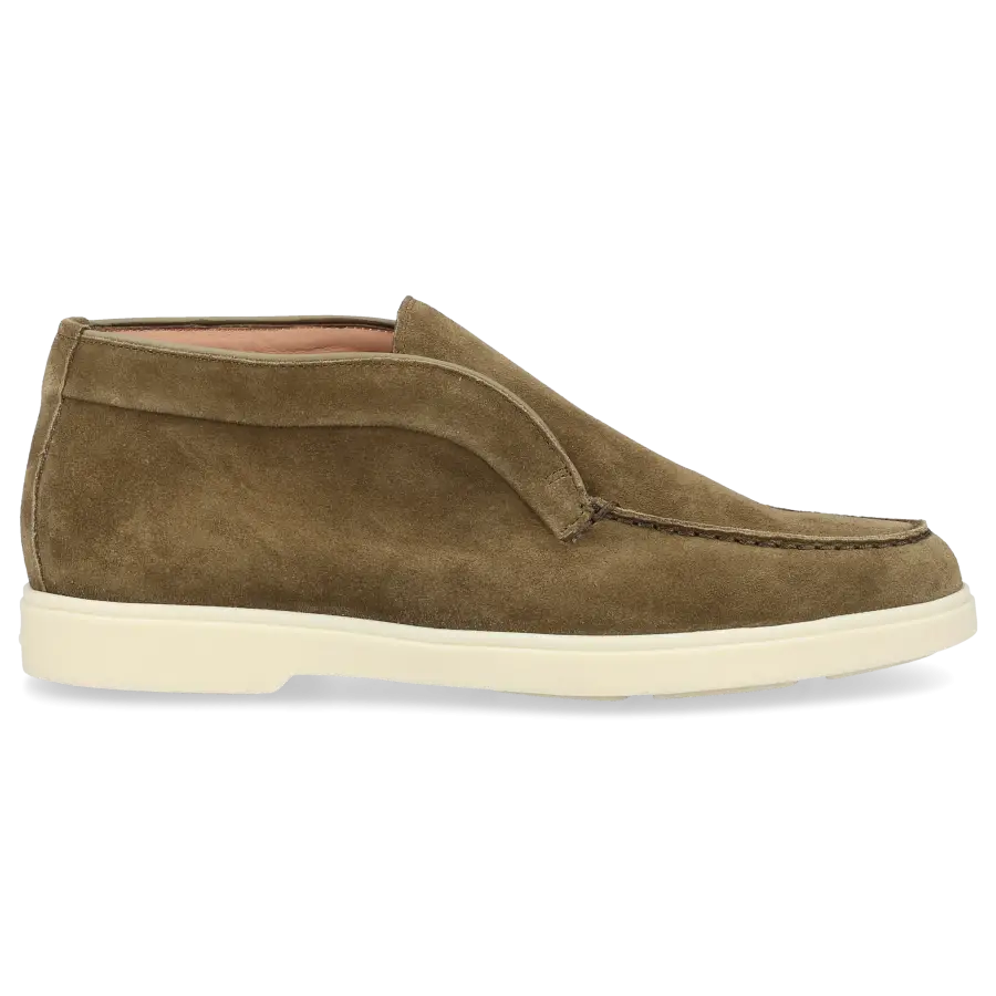 Santoni - Stiefeletten DESERT BOOT Veloursleder - grün
