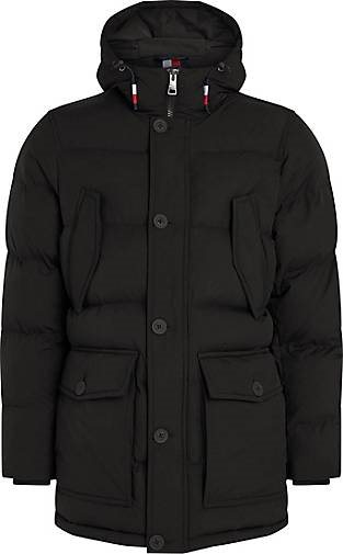 TOMMY HILFIGER Herren Steppjacke mit Kapuze CL ESSENTIAL ROCKIE PARKA