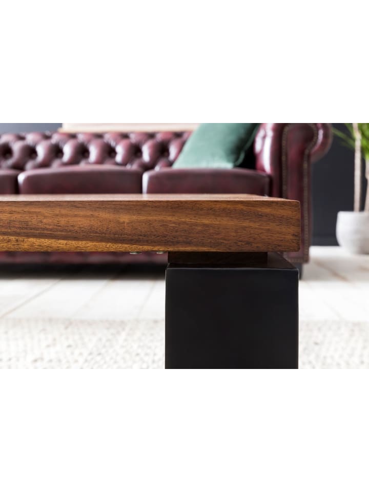 KADIMA DESIGN Couchtisch WL5.650 115x35x60 cm Massiv Holz Sofatisch mit günstig kaufen onesize