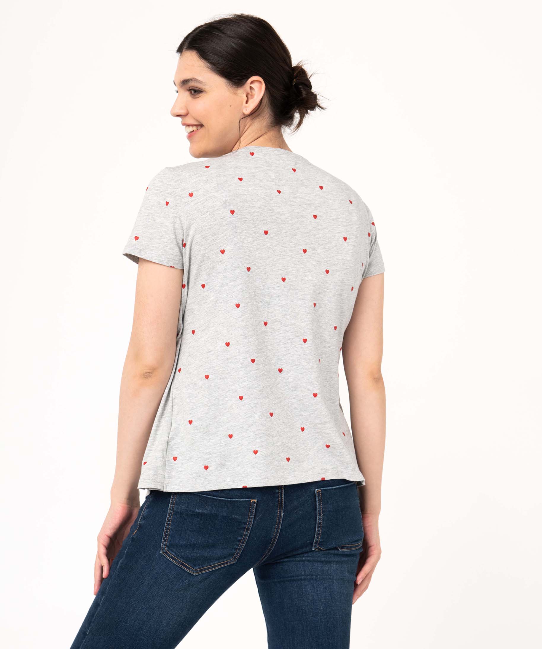 Tee-shirt de grossesse et d'allaitement à motifs divers | GEMO