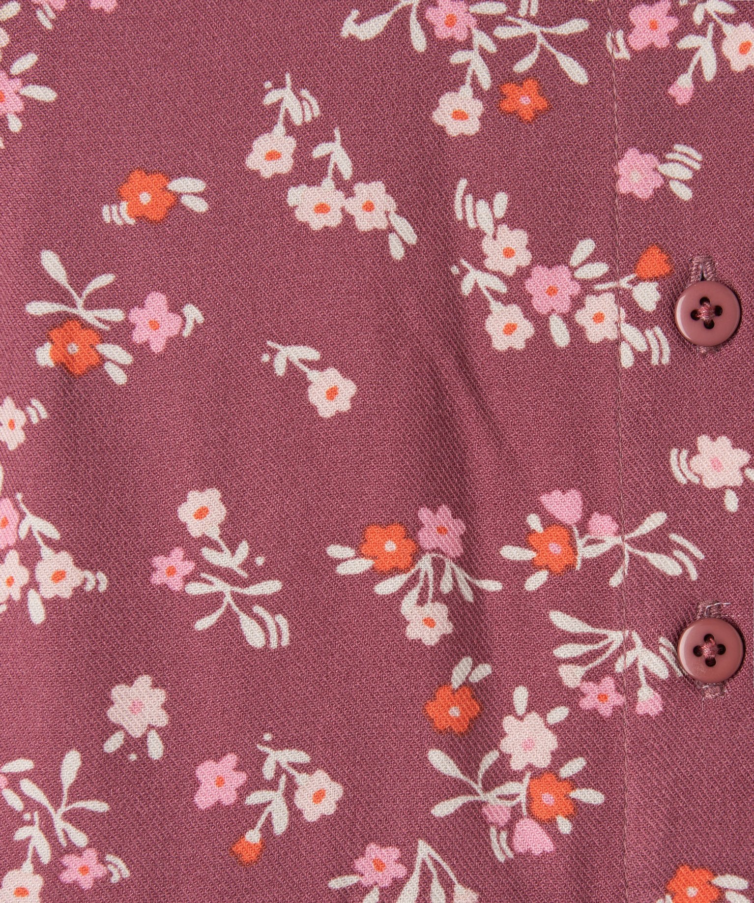 Robe bébé fille à manches longues à motifs fleuris rose | GEMO