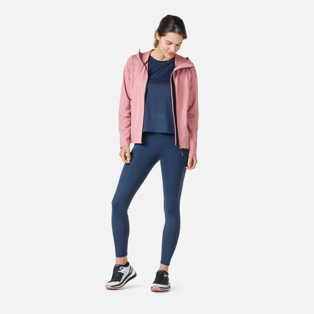 Eco Kapuzenpullover mit durchgehendem Reißverschluss für Damen