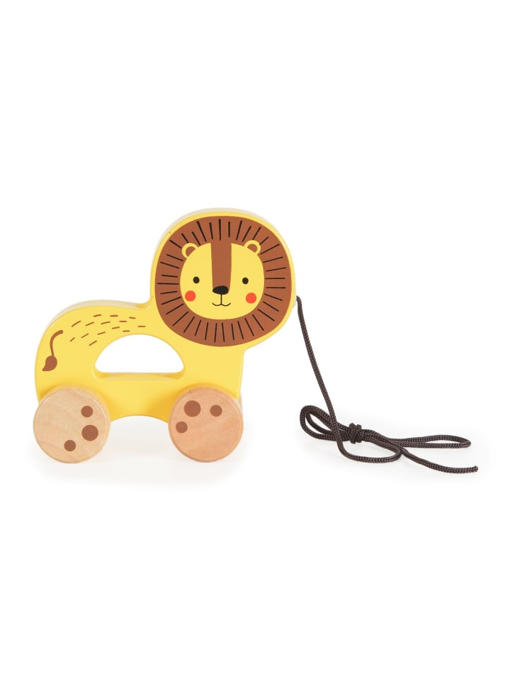 Tooky Toy Nachziehspielzeug Holztier in gelb günstig kaufen onesize