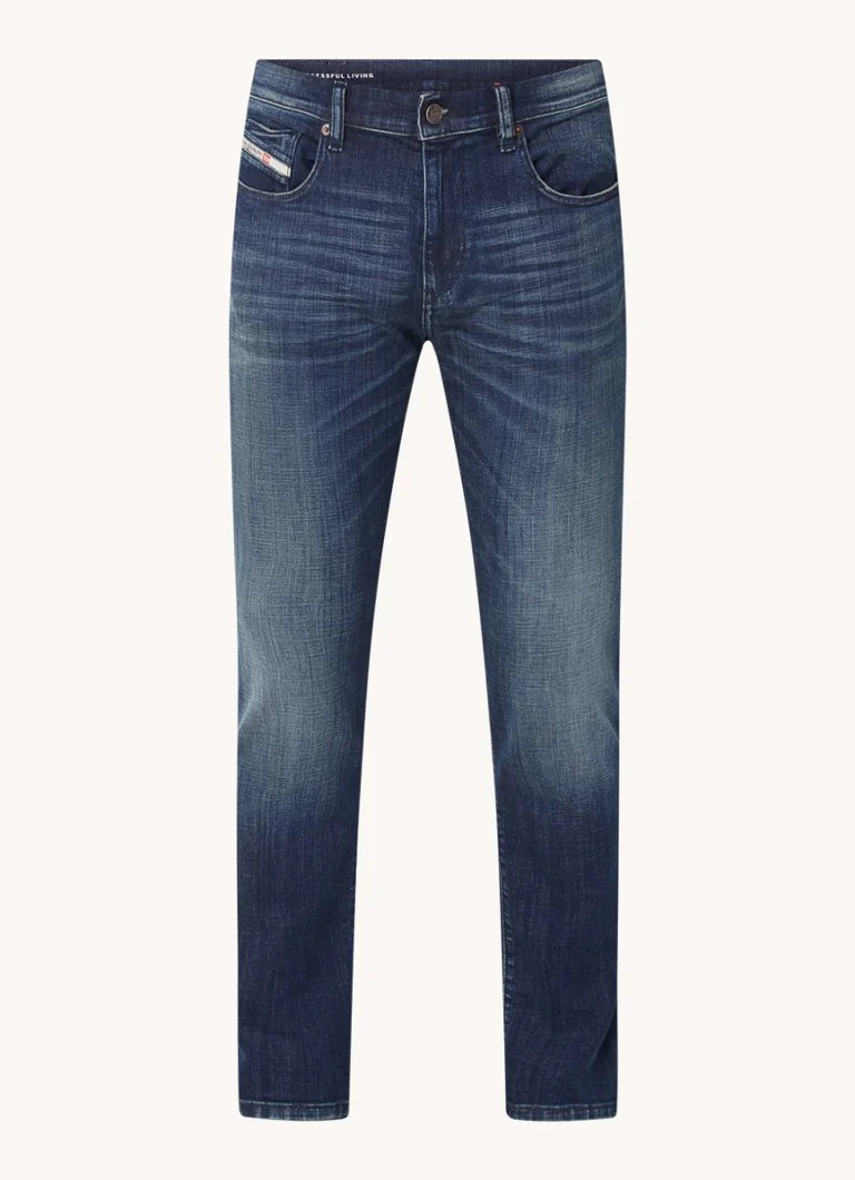 Vaqueros slim fit D-Strukt de Diesel, spălare închisă la culoare