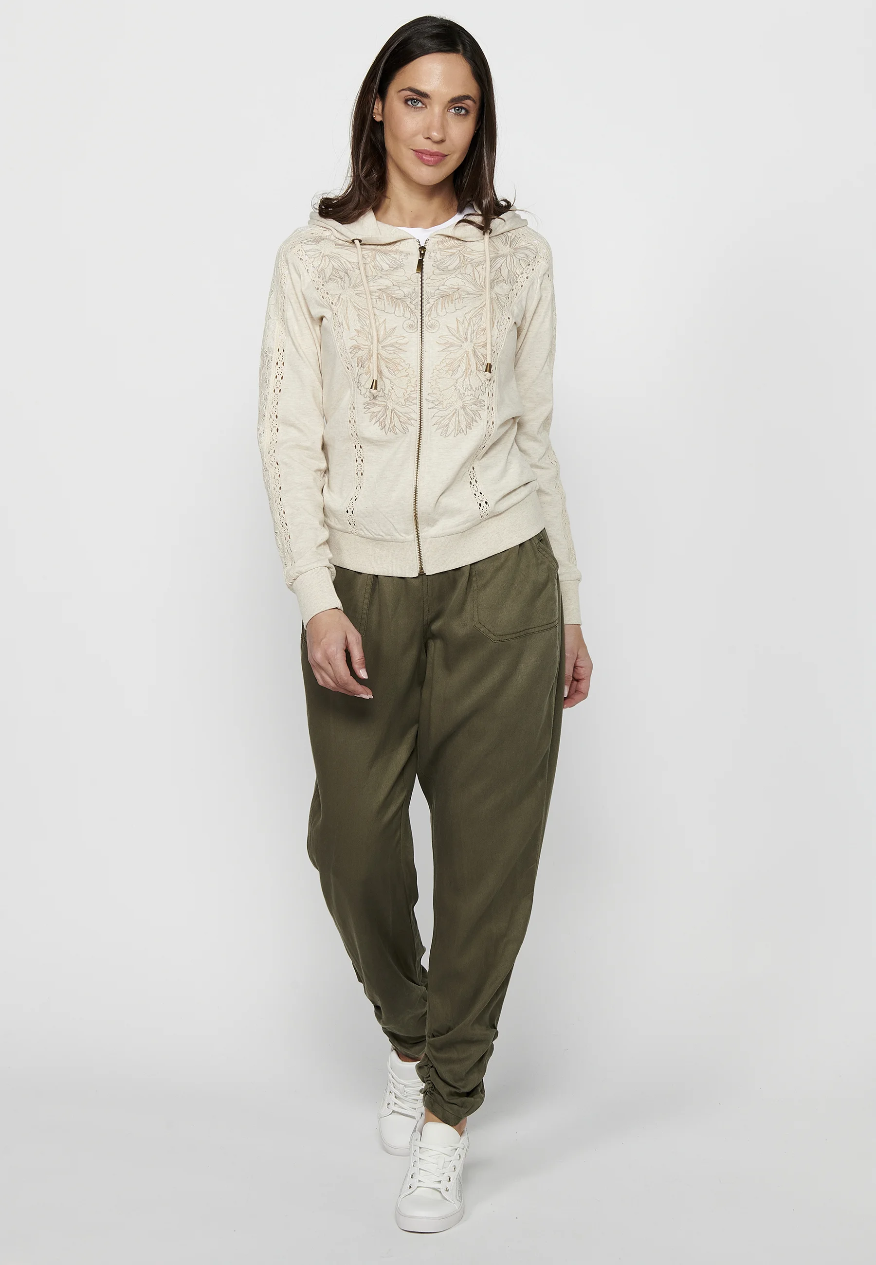 Sudadera con capucha y cremallera Koroshi