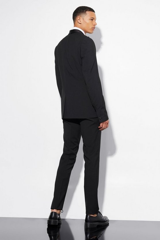 Tall einreihige Skinny Smoking-Jacke