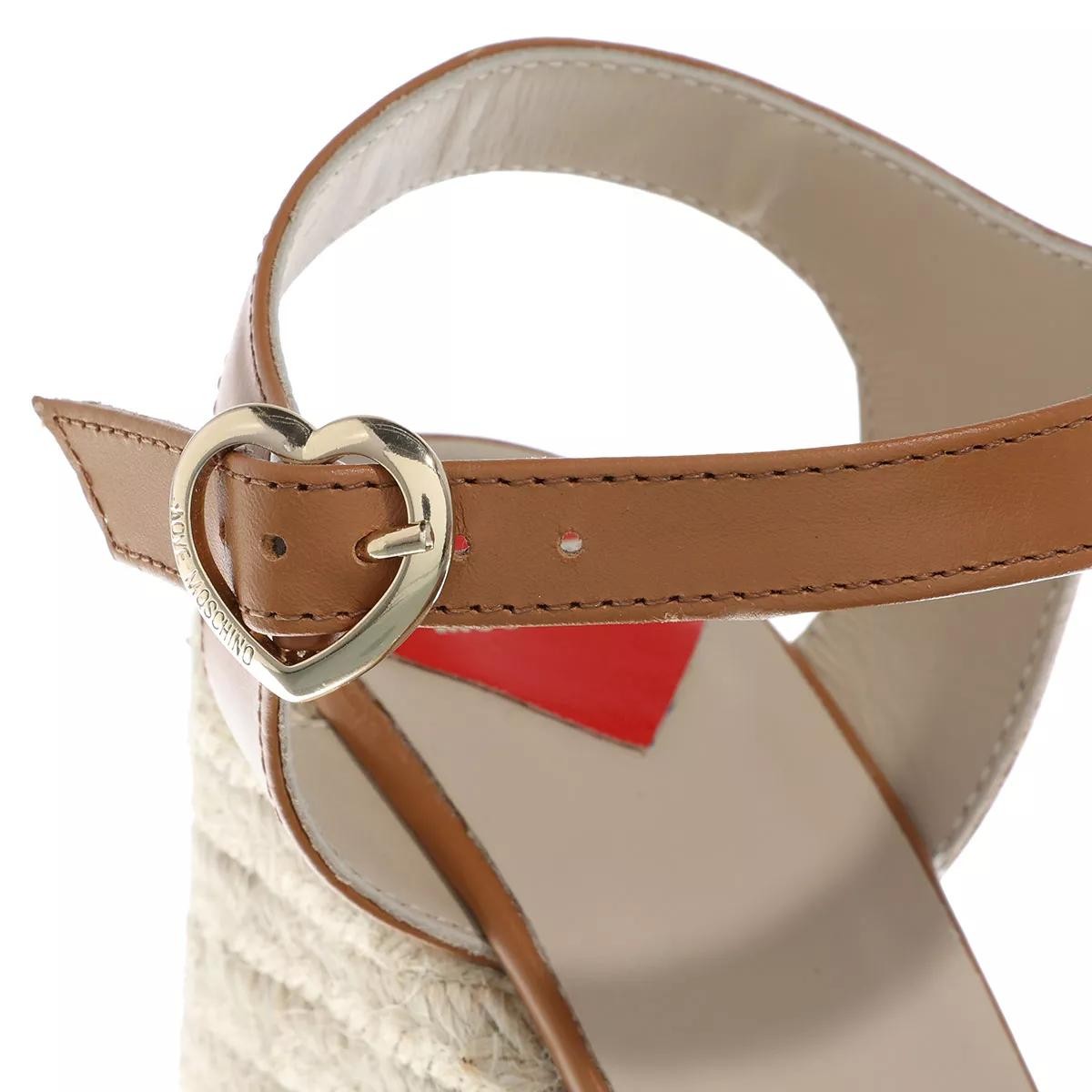 MOSCHINO Keilsandalen braun Espadrille