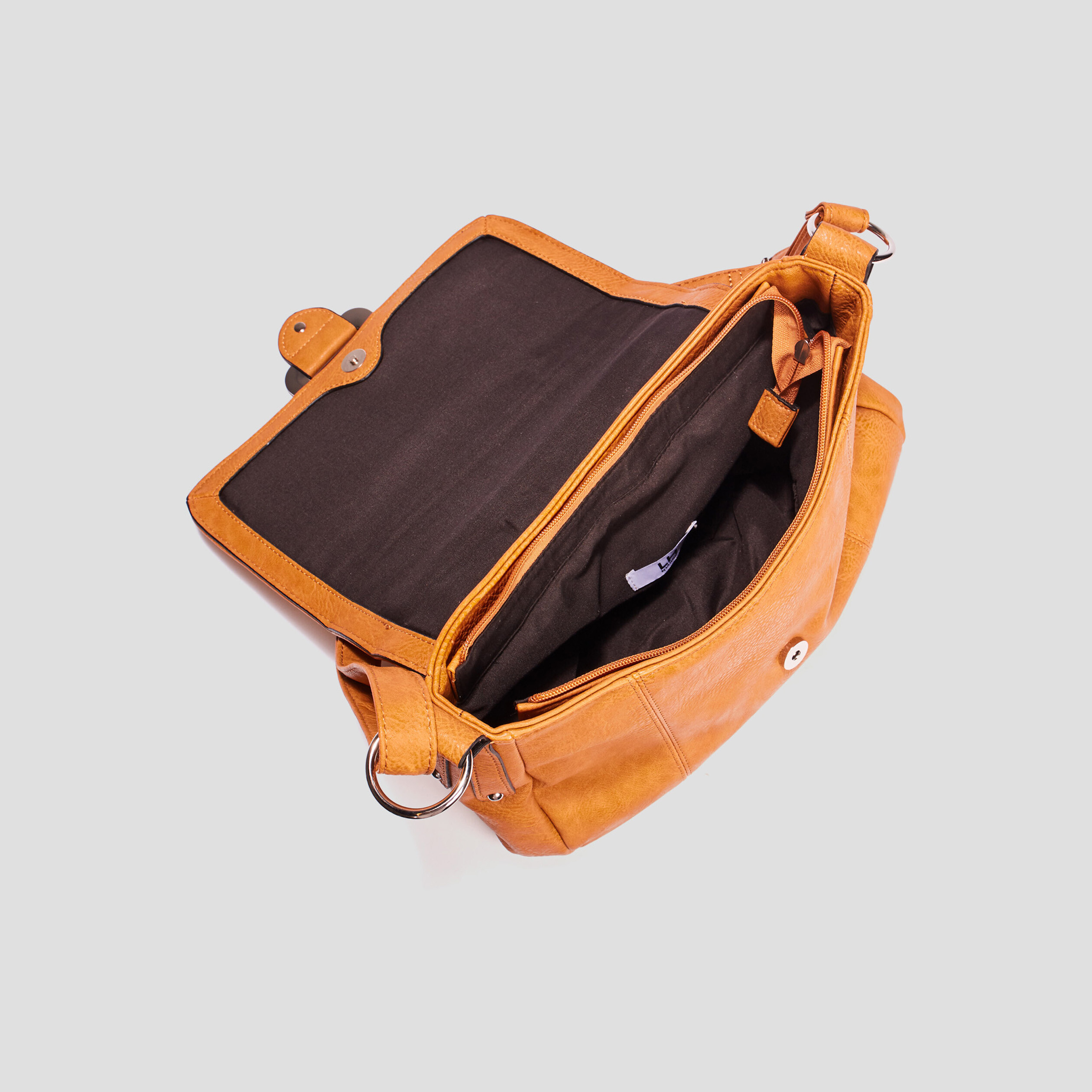 Sac besace avec boucle jaune femme | La Halle