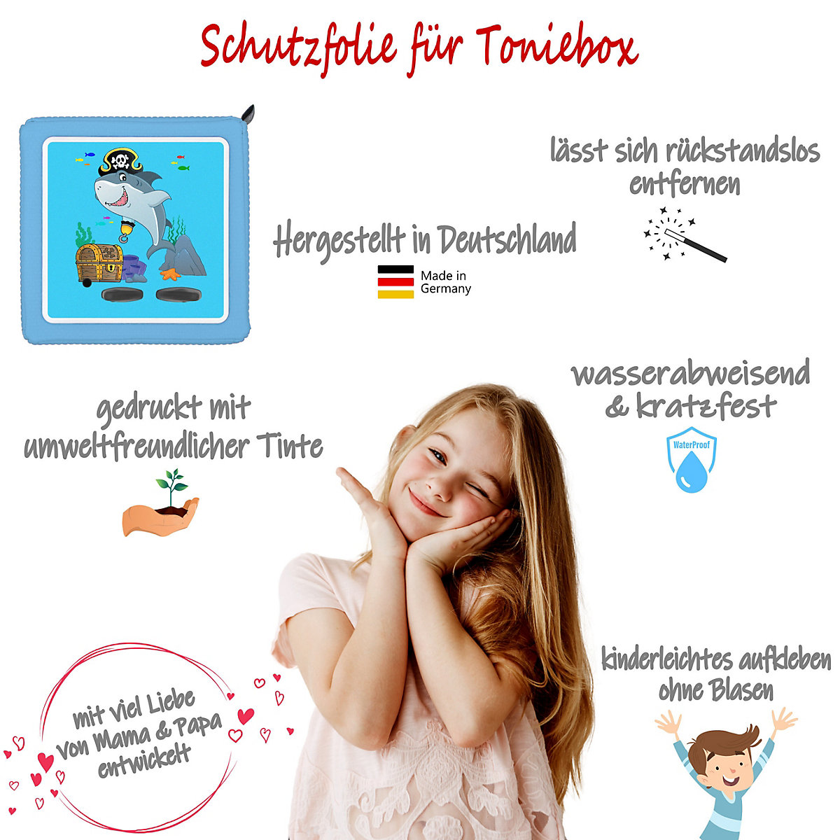 Schutzfolie für Toniebox, Dekofolie für Toniebox, Toniebox Aufkleber