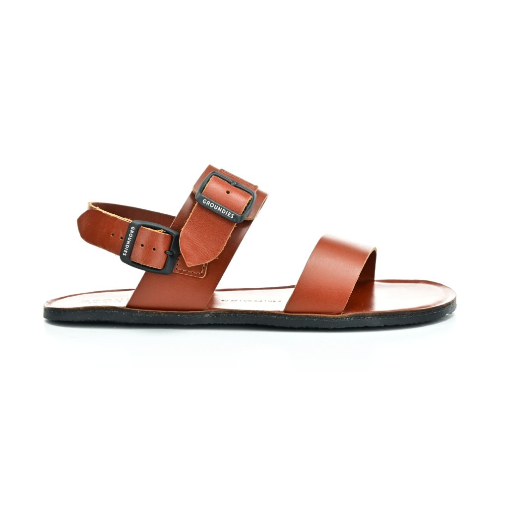 Groundies Kos Cognac Barfußsandalen
