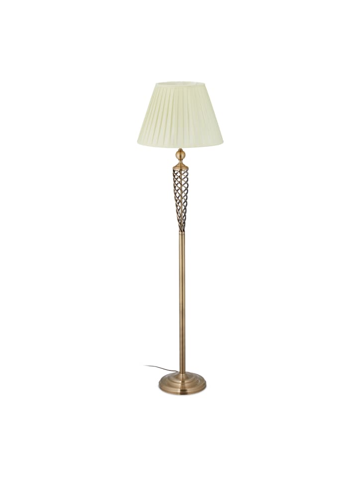 relaxdays Stehlampe Antik in Messing/ Weiß - (H)157 x Ø 42 cm günstig kaufen onesize