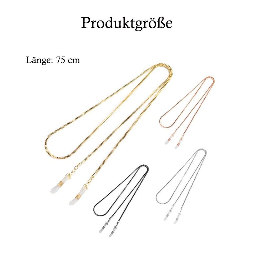 Tian Dee Brillenkette 4 Stück Brillenkette Sonnenbrillen kette für Lesebrillen Brillenband