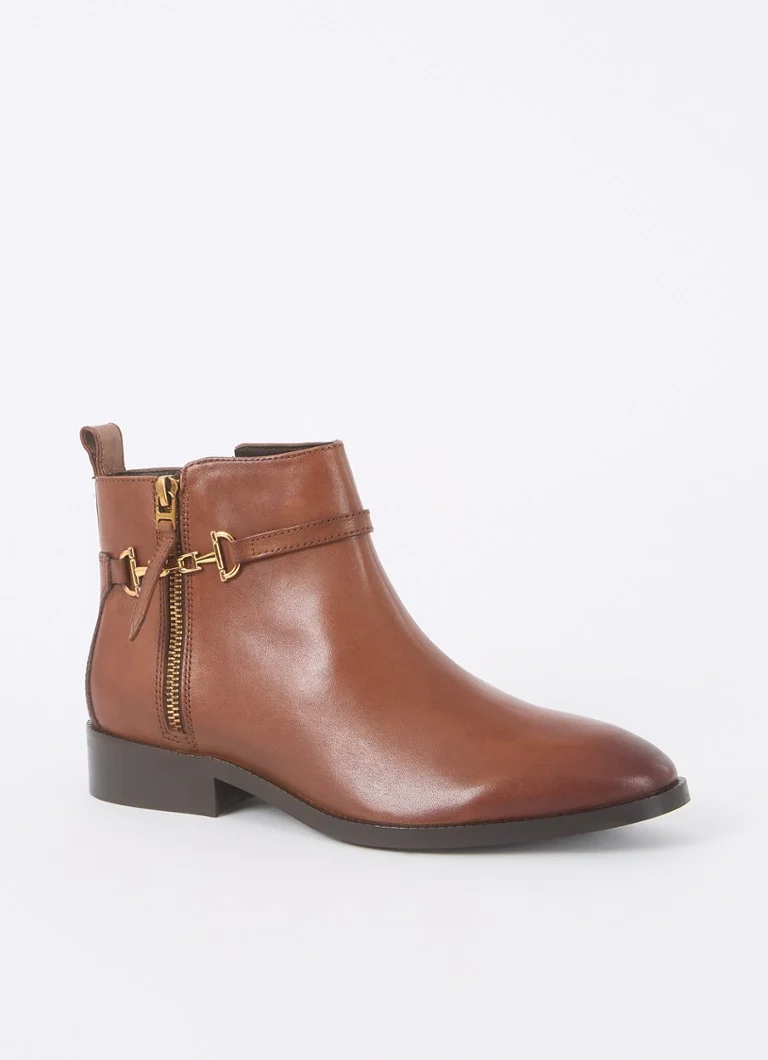 Ghete Dune London Parklyn Wide Fit, din piele, cu cataramă tip cal.
