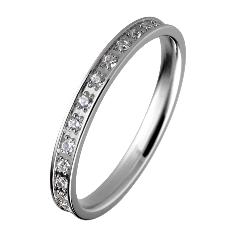 Bering Bague en acier inoxydable Acier inoxydable argent Bague