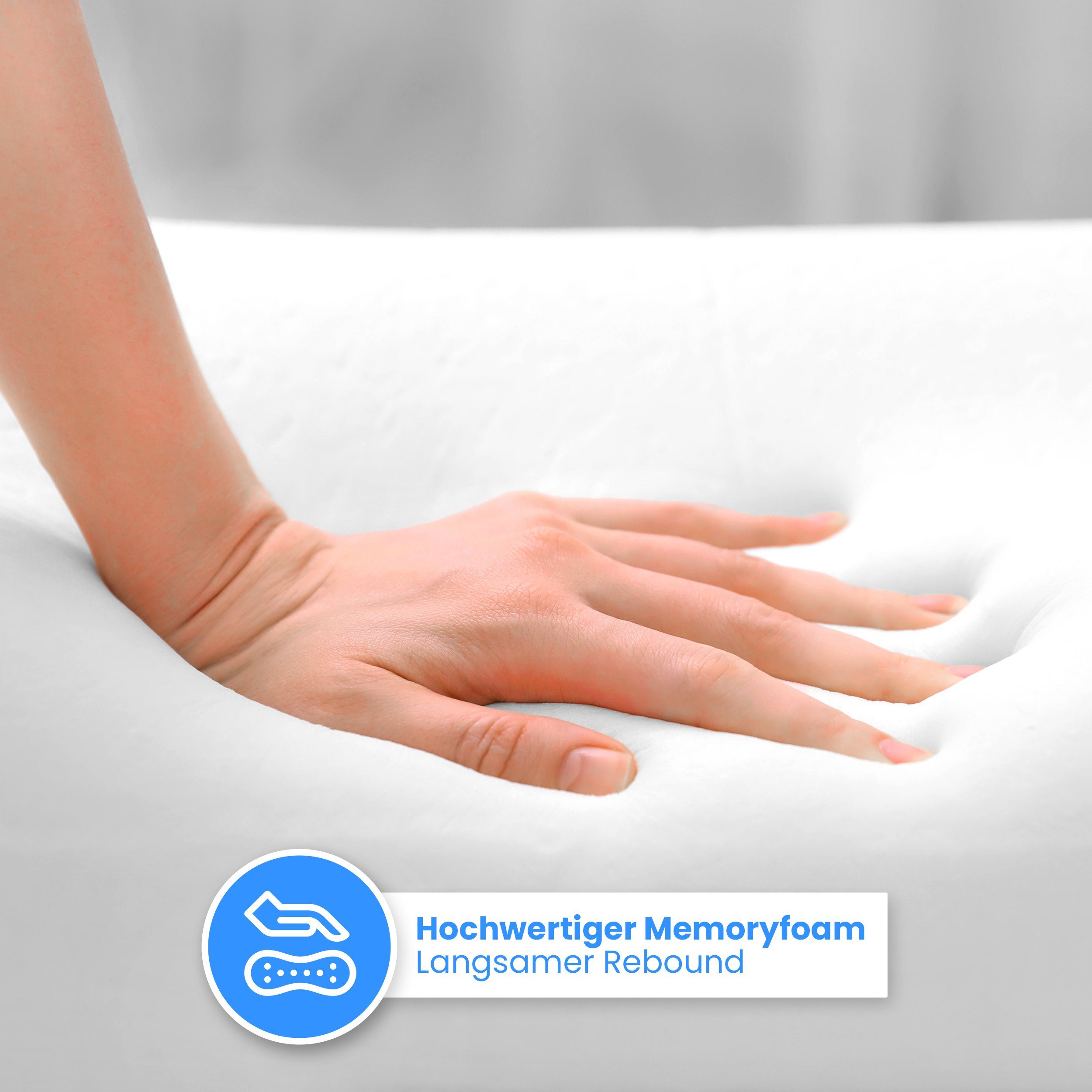Nackenstützkissen Orthopädisches Nackenstützkissen - Memory Foam - höhenverstellbar, Gentle North, 1-tlg., allergikerfreundlich - anti-Schnarch - ergonomisches Kissen - waschbar