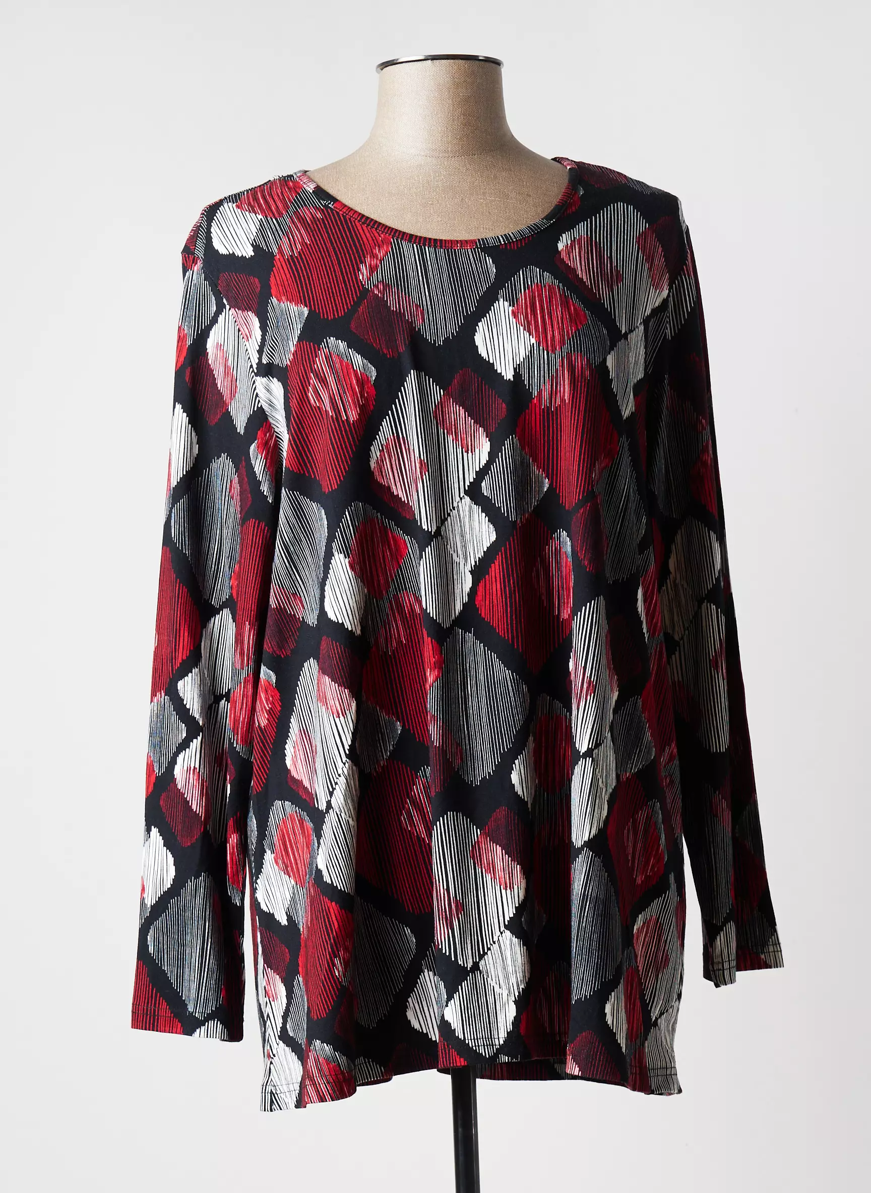 Leah Curve Tops Femme couleur noir