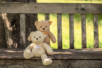 Mila Teddybär, 30 cm, beige