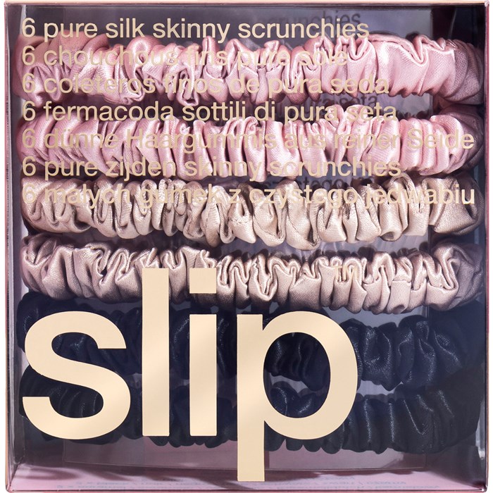 Pure Silk Skinny Hair Scrunchies Multi