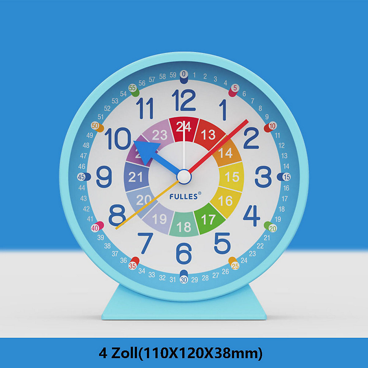 4 Zoll Kinder frühes Lernen Anerkennung Zeit kleine Wecker kreative Cartoon stille Uhr Wecker