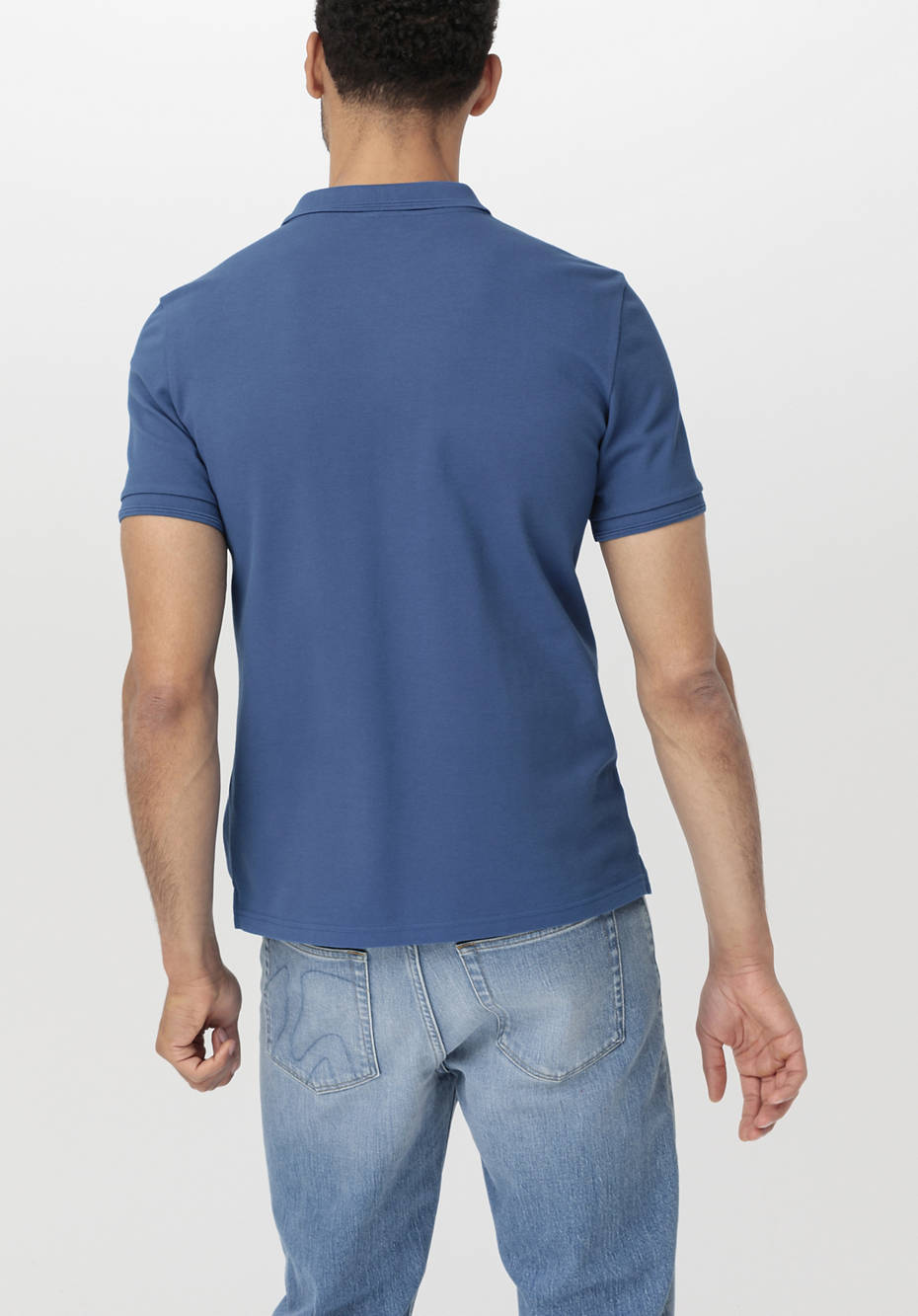 Poloshirt Zwirnjersey aus reiner Bio-Baumwolle